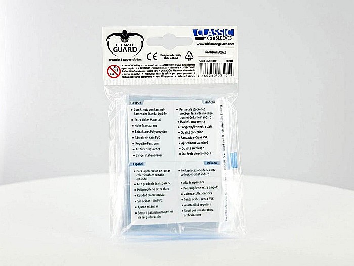 Ultimate Guard Classic Soft Sleeves Standard Size Transparent (100) [2]