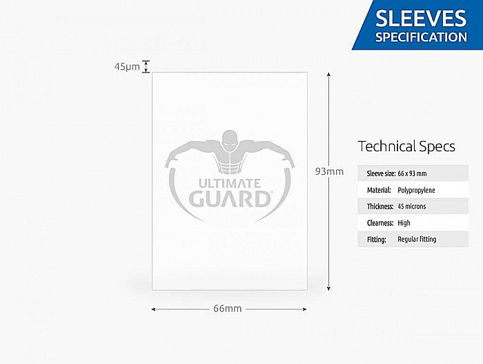 Ultimate Guard Classic Soft Sleeves Standard Size Transparent (100) [3]