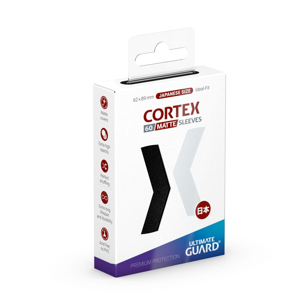 Ultimate Guard Cortex Sleeves Matte Japanese Size (60) - Black [1]