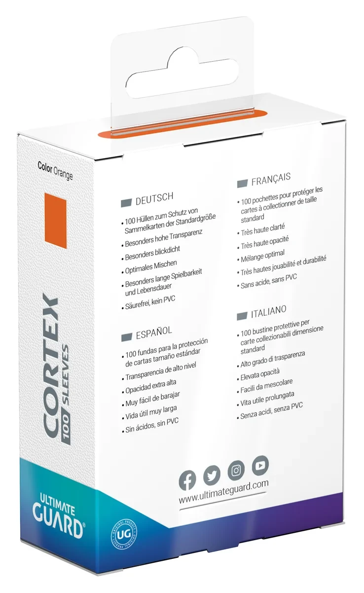 Ultimate Guard Cortex Sleeves Standard Size 100 Orange [3]