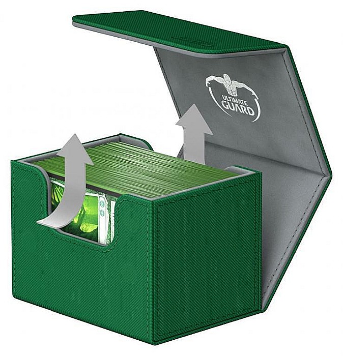 Ultimate Guard - Cutie pentru peste 100 carti de joc, cu doua fete, de marime standard (Verde) [4]