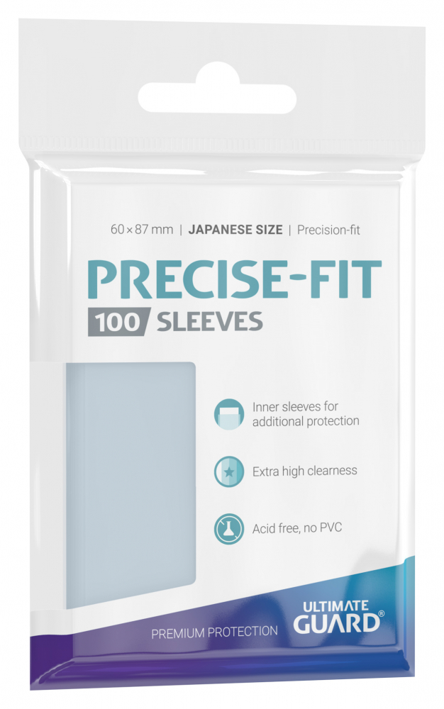 Ultimate Guard Precise-Fit Sleeves Japanese Size Transparent (100) [3]