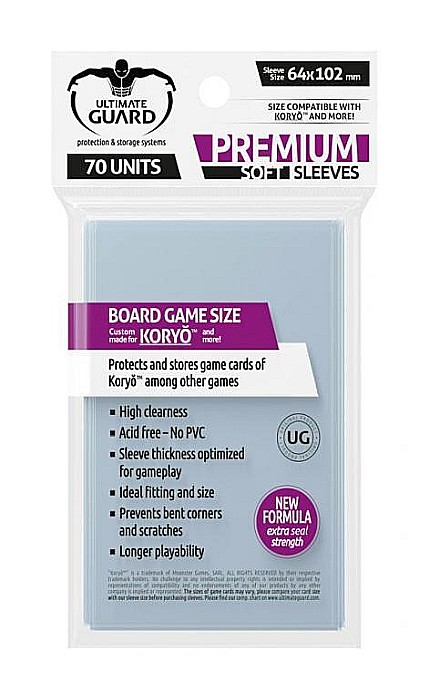 Ultimate Guard Premium Soft Sleeves for Board Game Cards Koryo (70) [1]