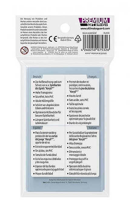 Ultimate Guard Premium Soft Sleeves for Board Game Cards Koryo (70) [3]