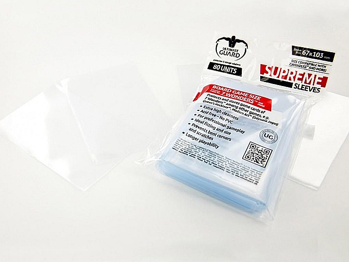 Ultimate Guard Supreme Sleeves for Board Game Cards 7 Wonders™ (80) [3]