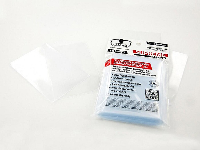 Ultimate Guard Supreme Sleeves for Board Game Cards Standard European (50) [3]