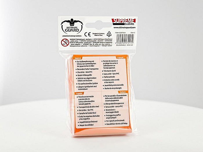 Ultimate Guard Supreme Sleeves Japanese Size Orange (60) [2]