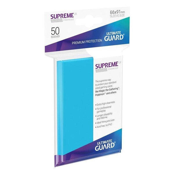 Ultimate Guard Supreme UX Sleeves Standard Size Matte Aquamarine (50) [1]