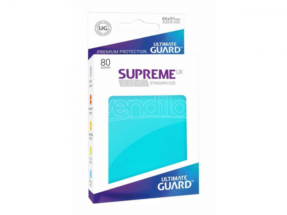 Ultimate Guard Supreme UX Sleeves Standard Size Matte Aquamarine (80) [1]