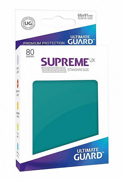 Ultimate Guard Supreme UX Sleeves Standard Size Petrol Blue (80) [1]