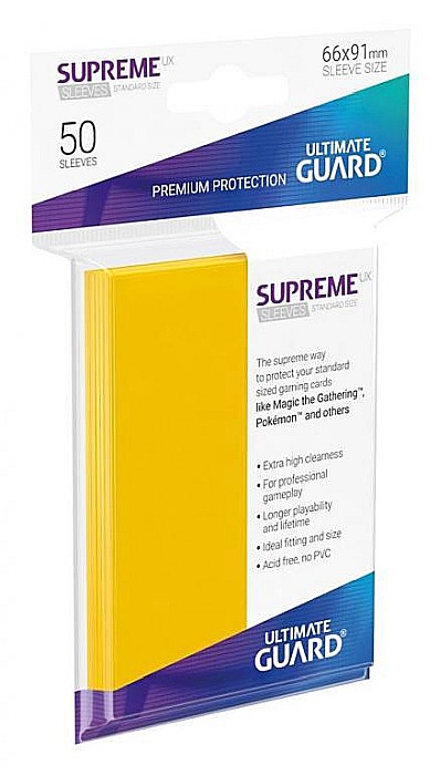Ultimate Guard Supreme UX Sleeves Standard Size Yellow (50) [2]