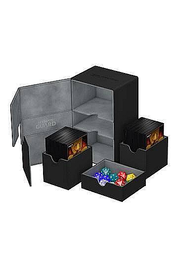 Ultimate Guard Twin Flip n Tray Deck Case 160+ Standard Size XenoSkin Black [4]
