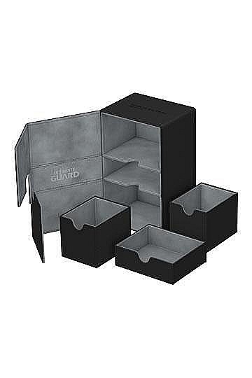 Ultimate Guard Twin Flip n Tray Deck Case 160+ Standard Size XenoSkin Black [2]