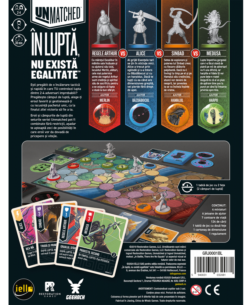 Unmatched: Batalia Legendelor Volumul 1 – Joc de confruntari epice (RO) [2]