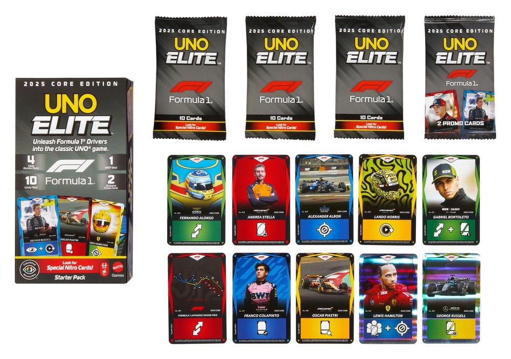 UNO Formula 1 Elite Card Game Starter Set [4]
