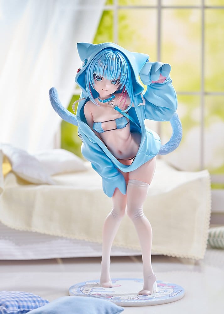 Virtual illustrator Kanzarin PVC Figure 1/6 kanzarin-chan: Cat-Eared Hoodie Ver. 26 cm [2]