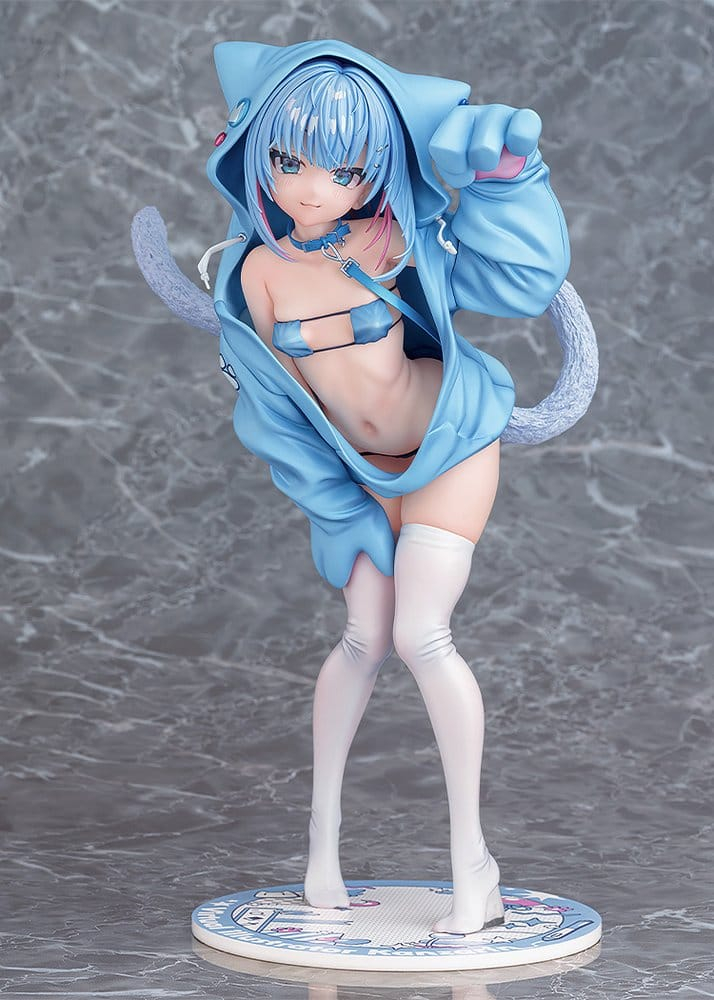 Virtual illustrator Kanzarin PVC Figure 1/6 kanzarin-chan: Cat-Eared Hoodie Ver. 26 cm [9]