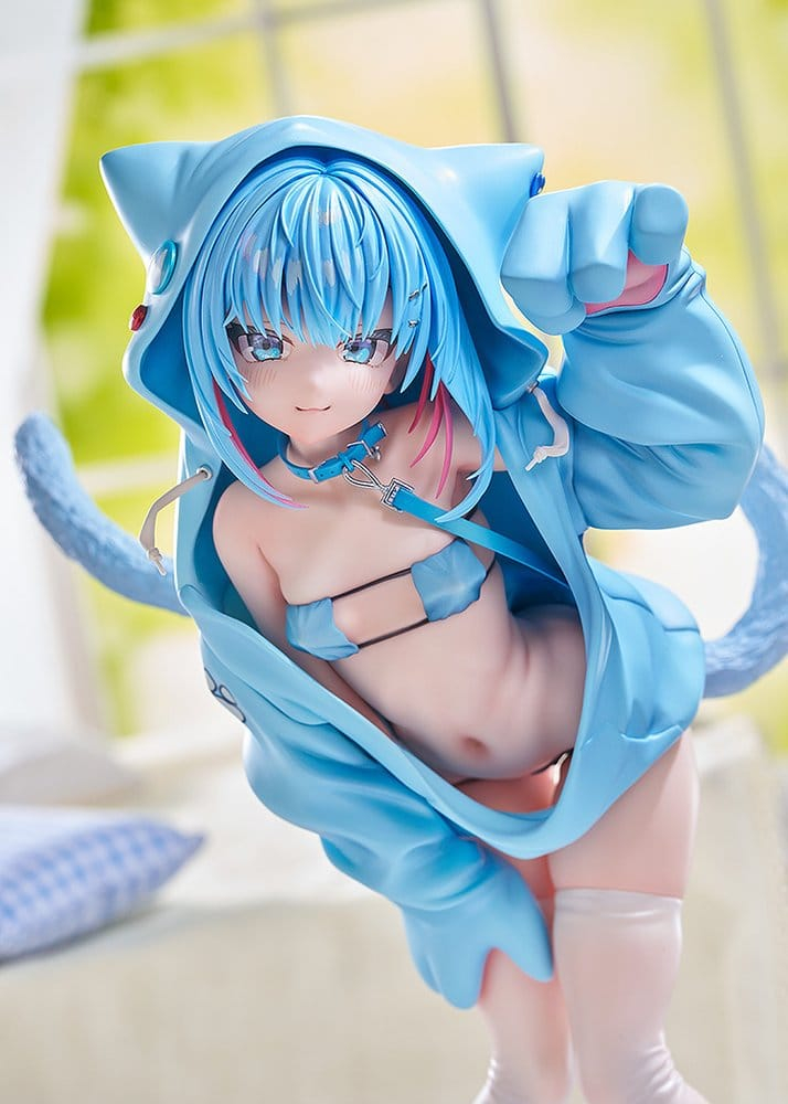 Virtual illustrator Kanzarin PVC Figure 1/6 kanzarin-chan: Cat-Eared Hoodie Ver. 26 cm [3]
