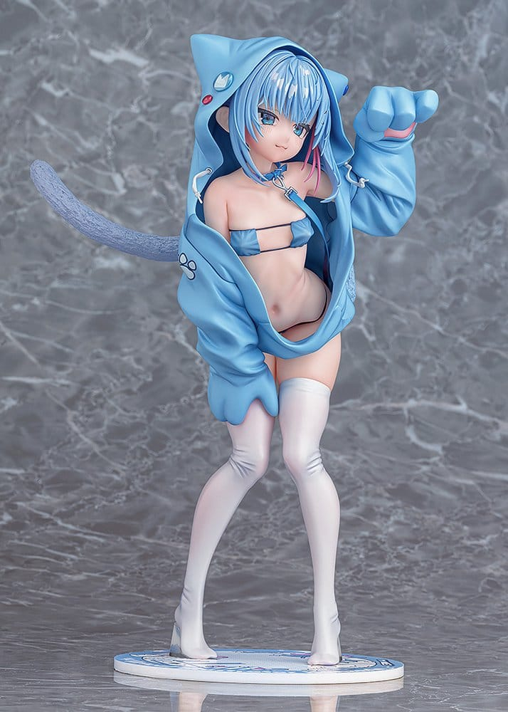Virtual illustrator Kanzarin PVC Figure 1/6 kanzarin-chan: Cat-Eared Hoodie Ver. 26 cm [10]