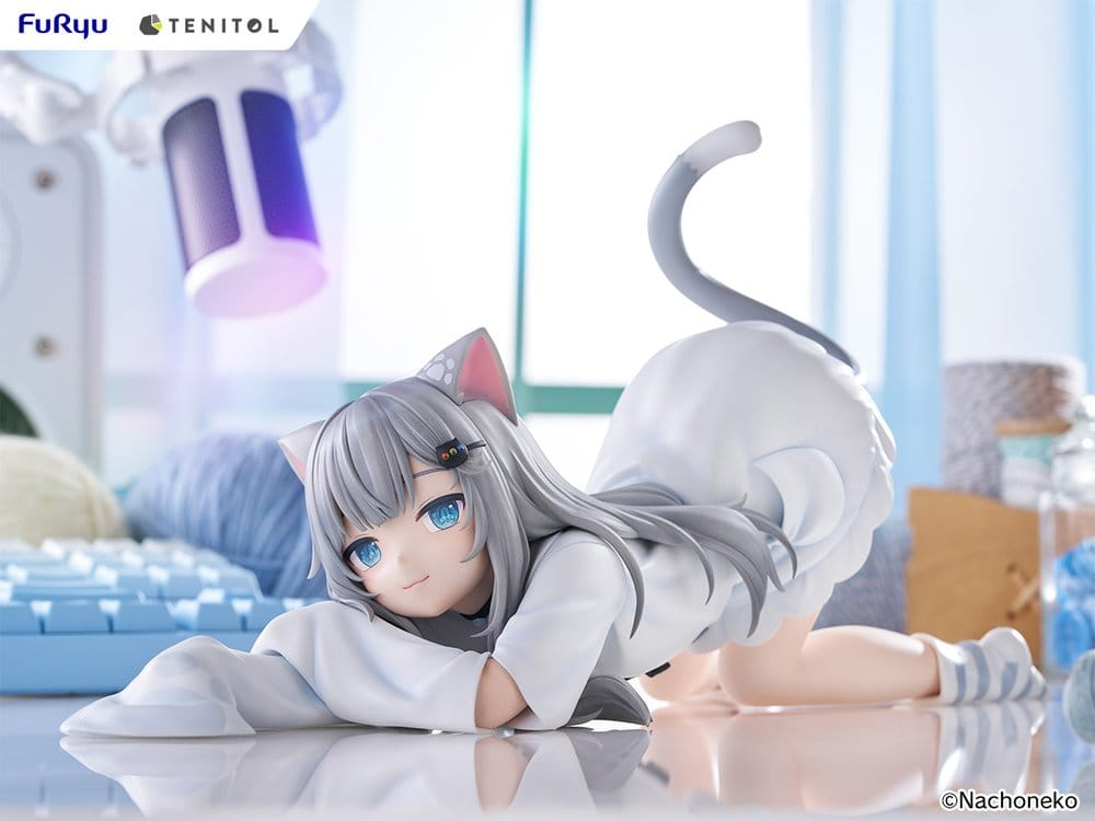 Virtual Youtuber Tenitol Big Noodle Stopper PVC Figure Nachoneko 18 cm [10]