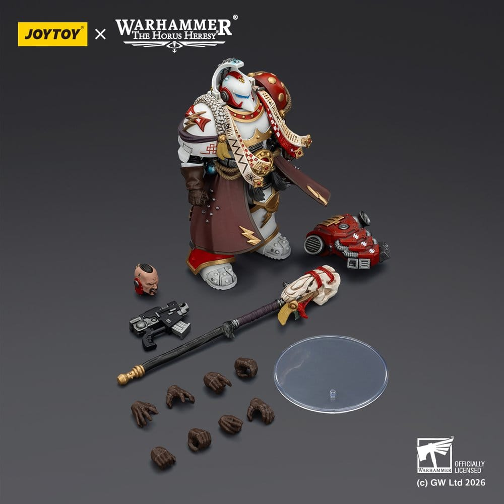 Warhammer 40,000 Action Figure White Scars Stormseer Consulwith Force Staff and Bolt Pistol 12 cm [6]