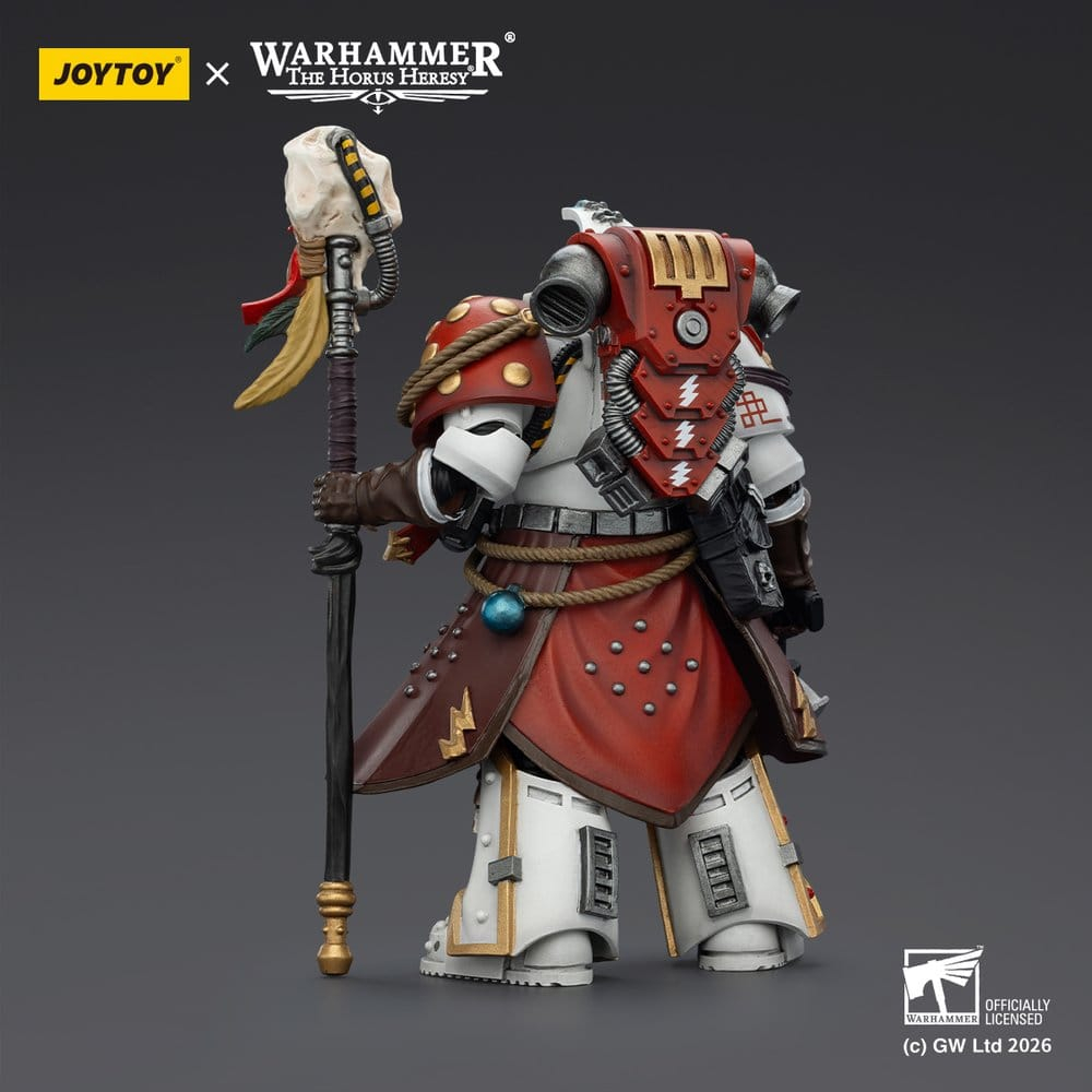 Warhammer 40,000 Action Figure White Scars Stormseer Consulwith Force Staff and Bolt Pistol 12 cm [3]