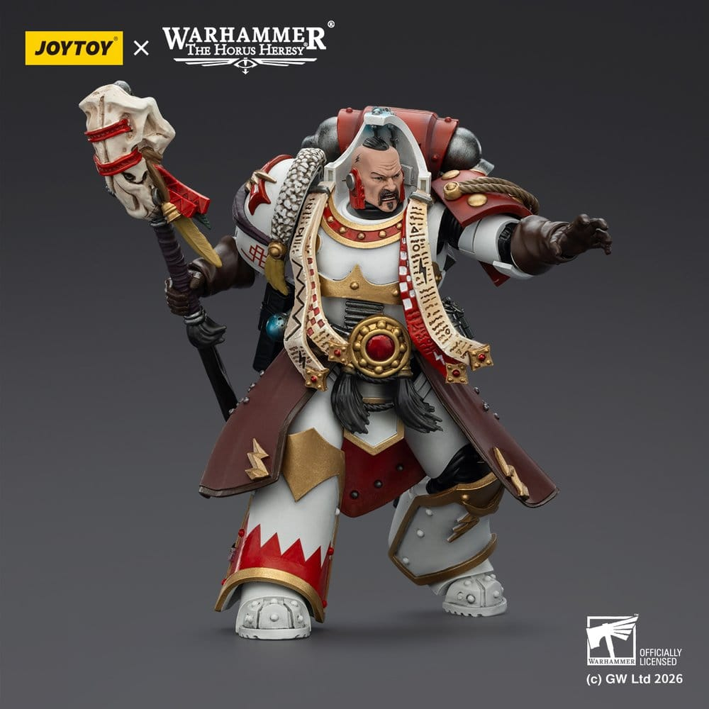 Warhammer 40,000 Action Figure White Scars Stormseer Consulwith Force Staff and Bolt Pistol 12 cm [5]