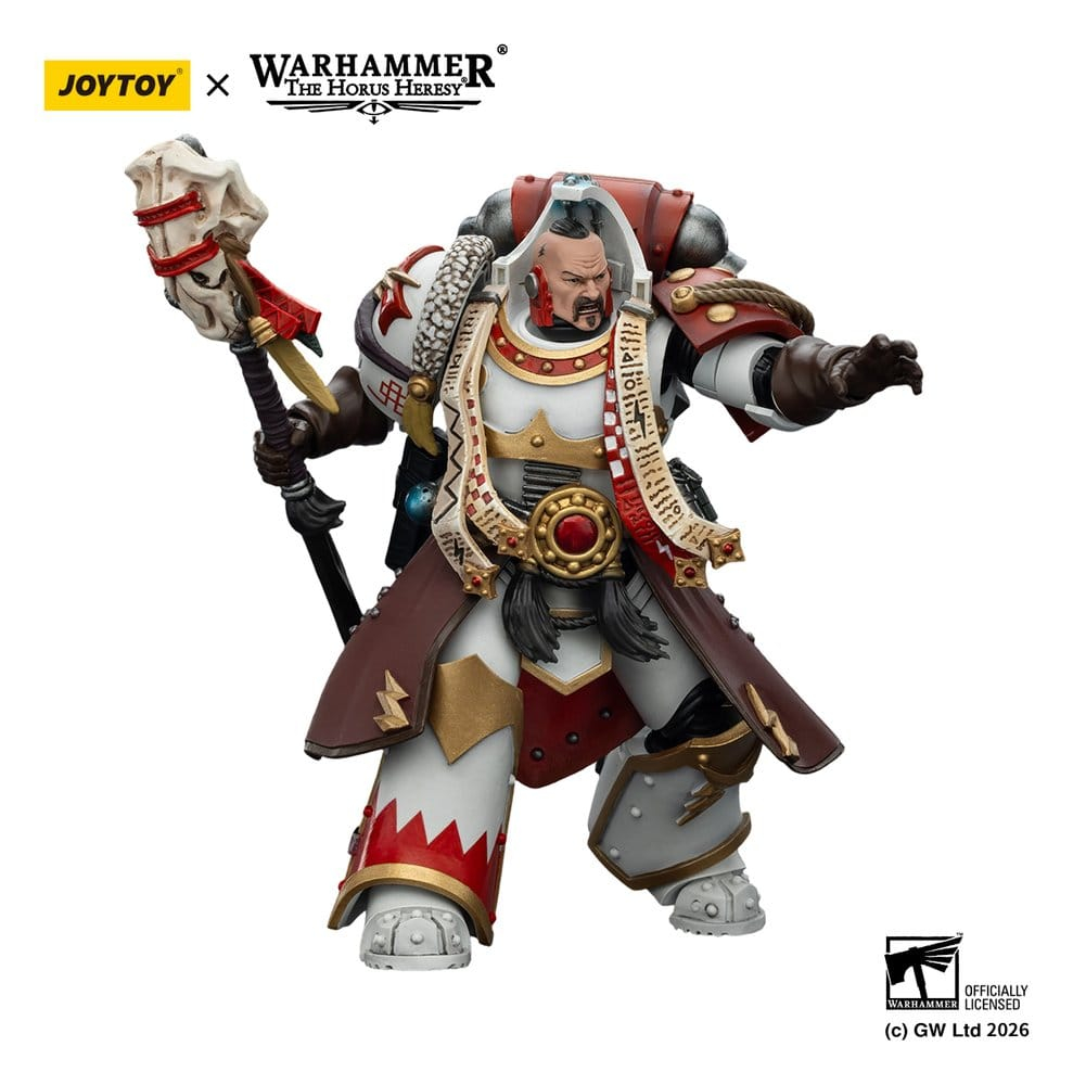 Warhammer 40,000 Action Figure White Scars Stormseer Consulwith Force Staff and Bolt Pistol 12 cm [9]