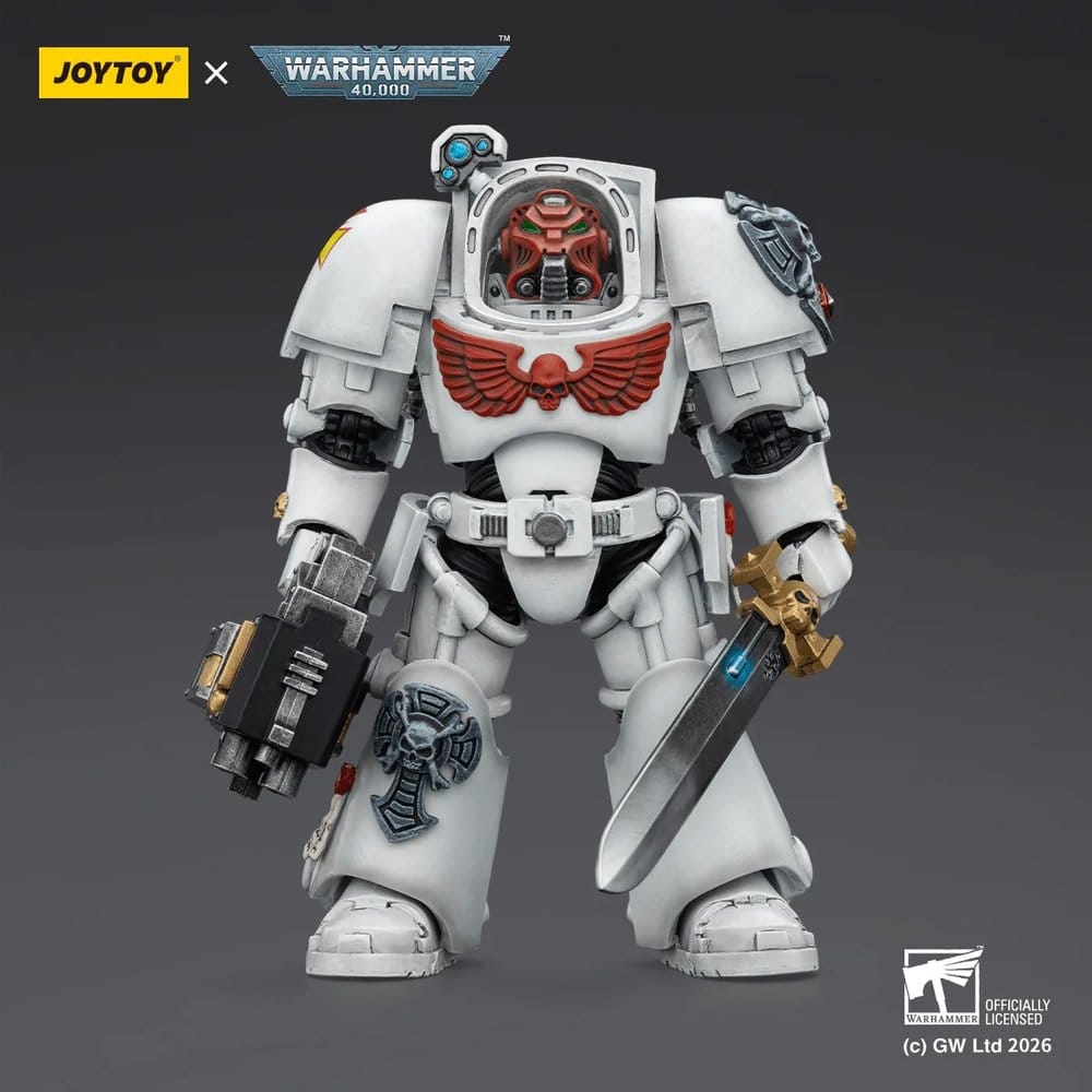 Warhammer 40,000 Action Figure White Scars Terminator 1 with Power Sword and Storm Bolter 14 cm [3]