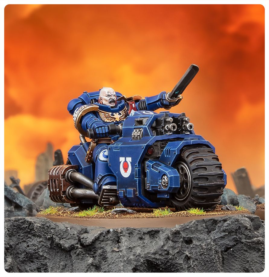 Warhammer 40,000 Space Marines Outrider Squad [4]