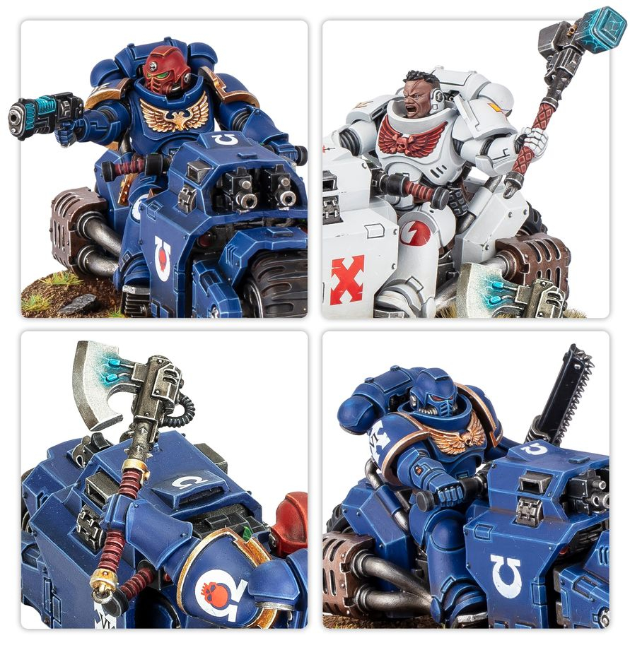 Warhammer 40,000 Space Marines Outrider Squad [3]