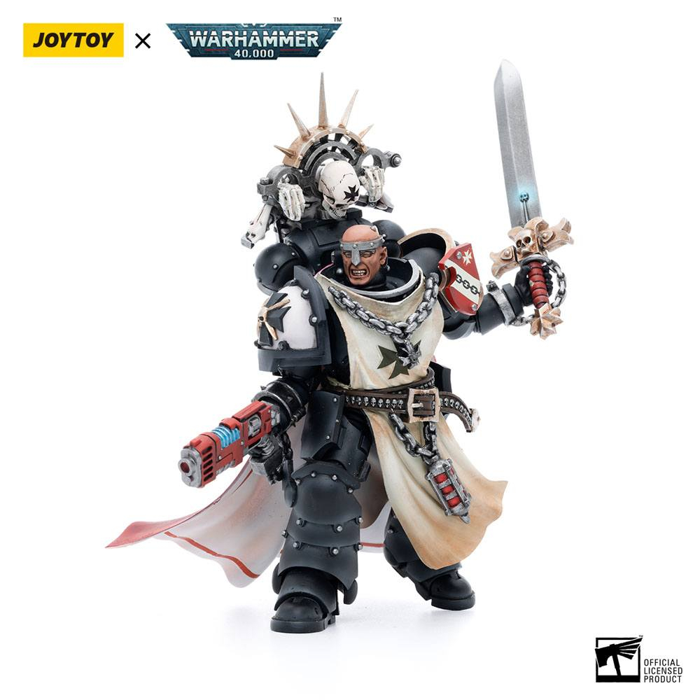 Warhammer 40k Action Figure 1/18 Black Templars Marshal Baldeckrath 12 cm [14]