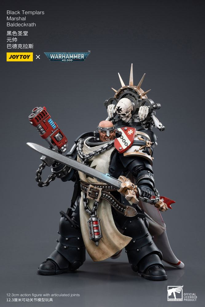 Warhammer 40k Action Figure 1/18 Black Templars Marshal Baldeckrath 12 cm [5]