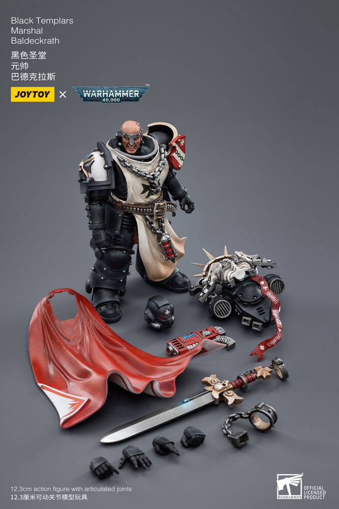 Warhammer 40k Action Figure 1/18 Black Templars Marshal Baldeckrath 12 cm [7]