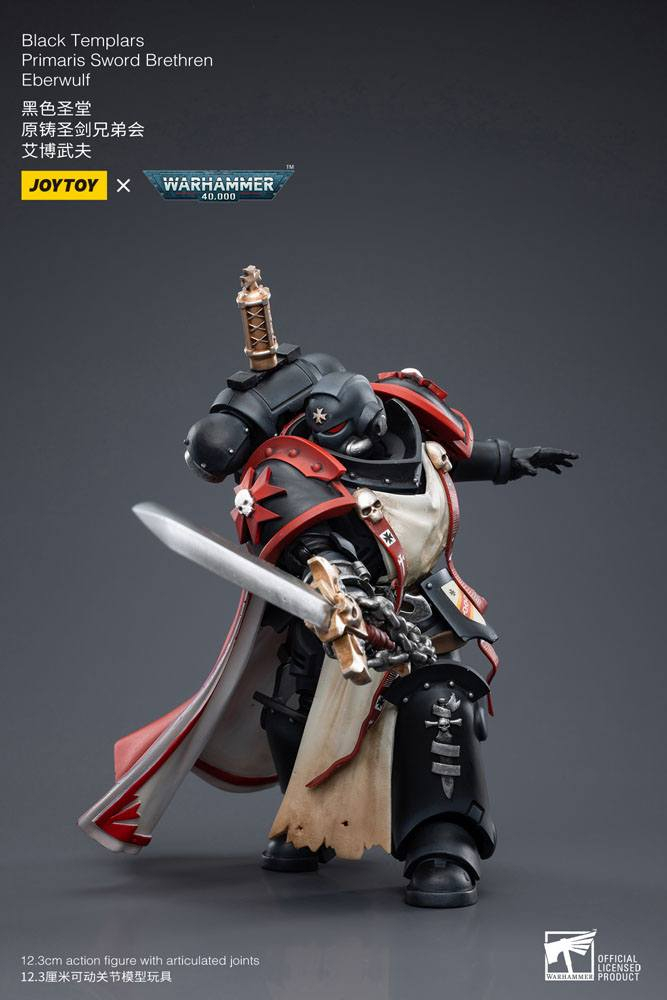 Warhammer 40k Action Figure 1/18 Black Templars Primaris Sword Brethren Eberwulf 12 cm [7]