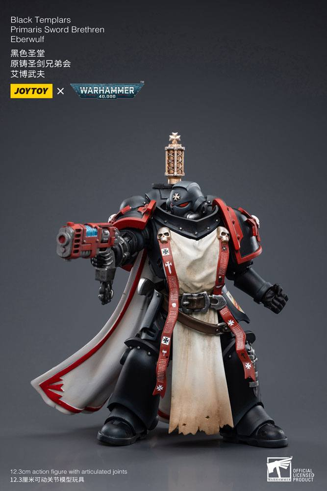 Warhammer 40k Action Figure 1/18 Black Templars Primaris Sword Brethren Eberwulf 12 cm [6]