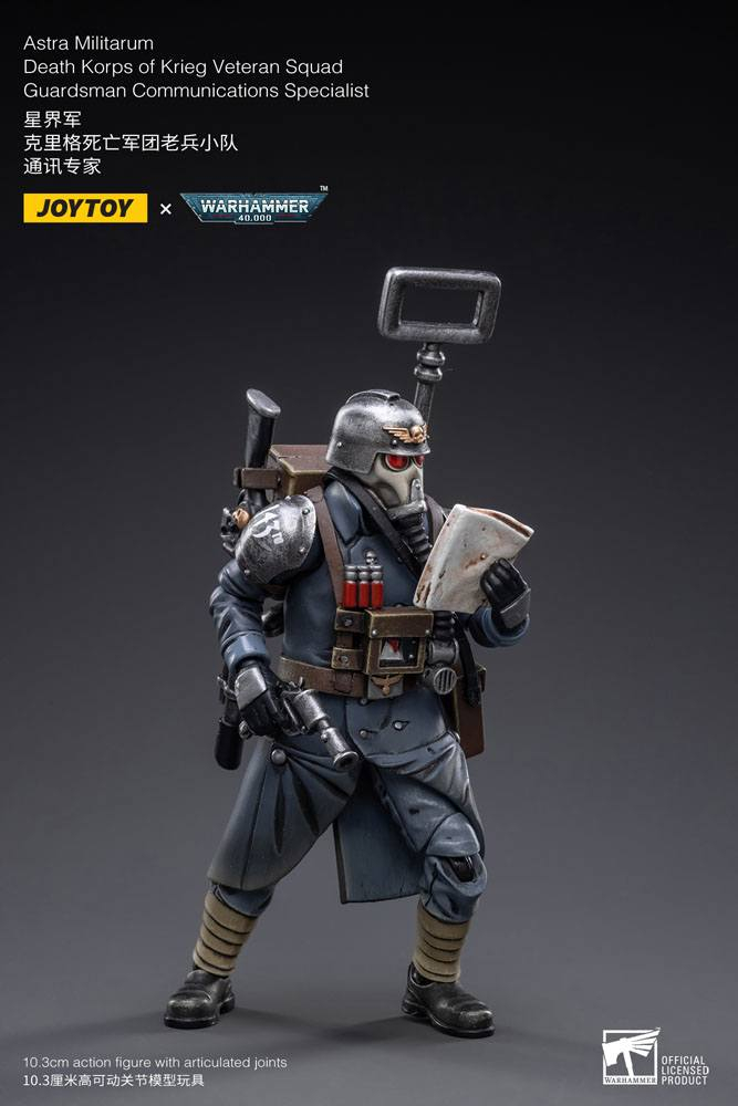 Warhammer 40k Action Figure 1/18 Death Korps of Krieg Veteran Squad Guardsman Communications Specialist 10 cm [2]