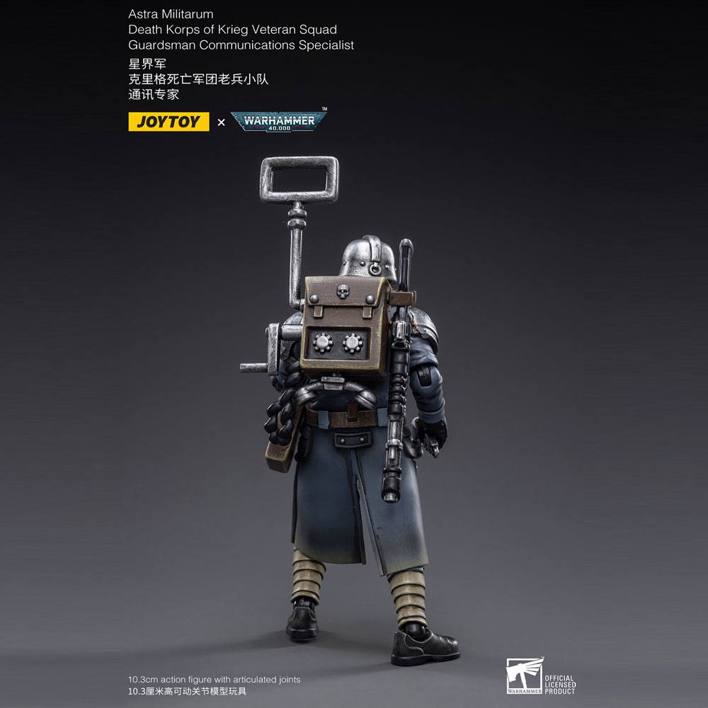 Warhammer 40k Action Figure 1/18 Death Korps of Krieg Veteran Squad Guardsman Communications Specialist 10 cm [7]