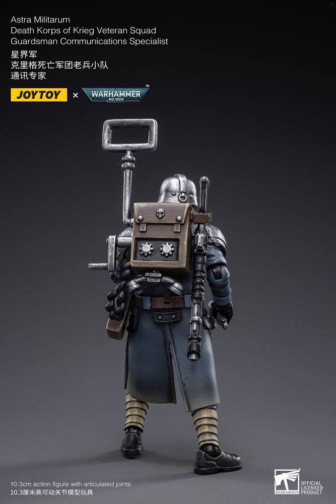 Warhammer 40k Action Figure 1/18 Death Korps of Krieg Veteran Squad Guardsman Communications Specialist 10 cm [3]