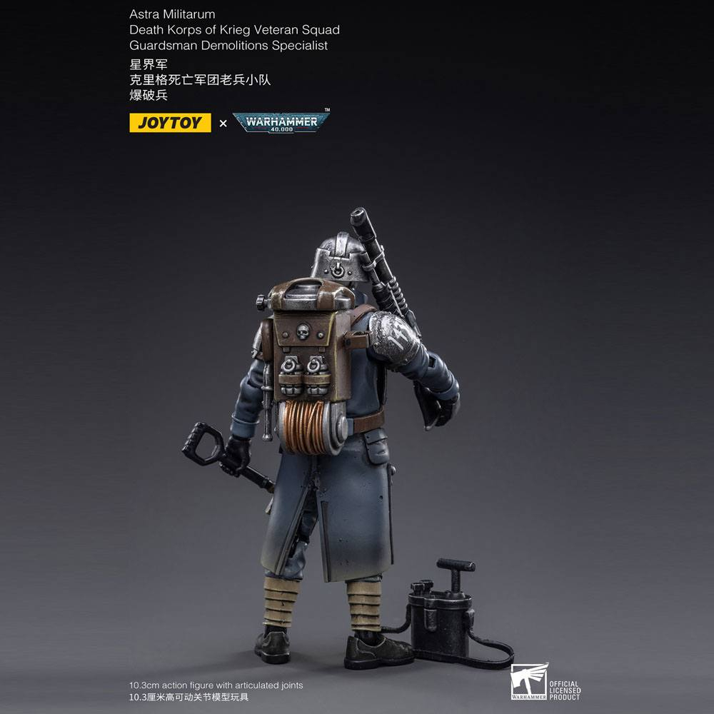 Warhammer 40k Action Figure 1/18 Death Korps of Krieg Veteran Squad Guardsman Demolitions Specialist 10 cm [7]