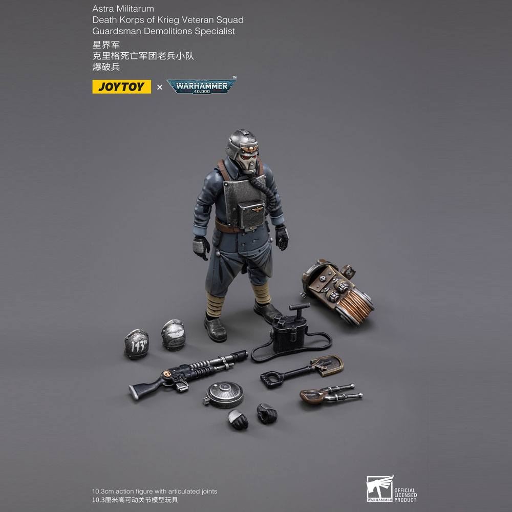 Warhammer 40k Action Figure 1/18 Death Korps of Krieg Veteran Squad Guardsman Demolitions Specialist 10 cm [8]