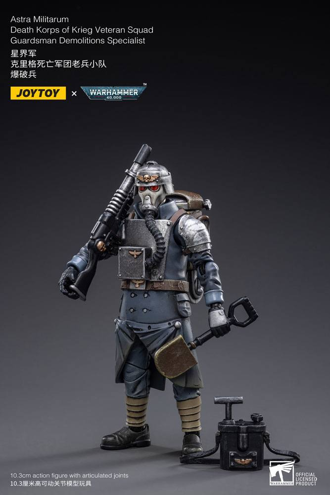 Warhammer 40k Action Figure 1/18 Death Korps of Krieg Veteran Squad Guardsman Demolitions Specialist 10 cm [2]
