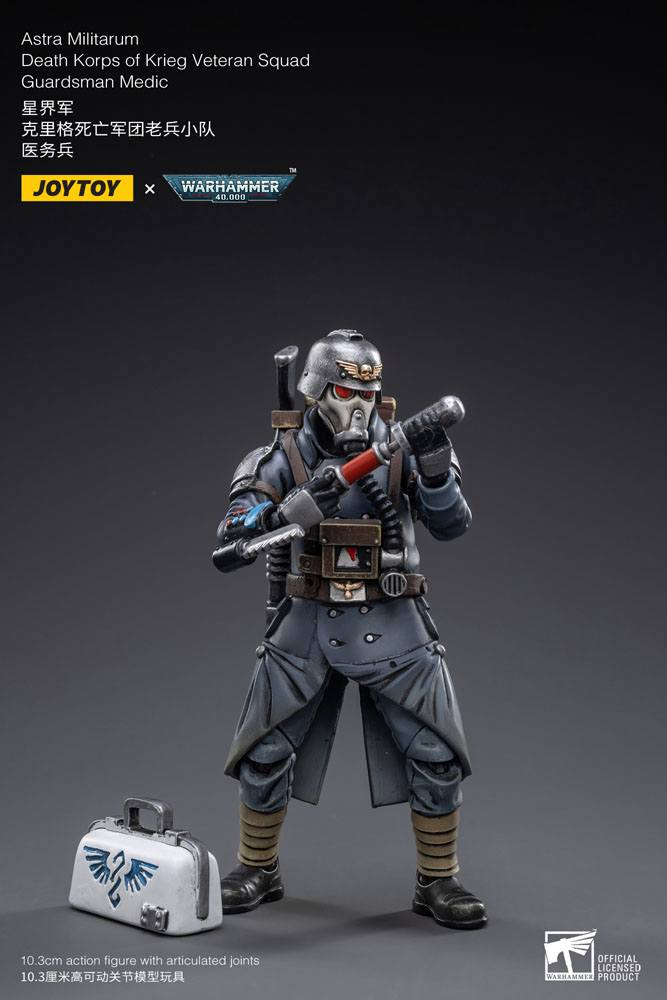 Warhammer 40k Action Figure 1/18 Death Korps of Krieg Veteran Squad Guardsman Medic 10 cm [2]