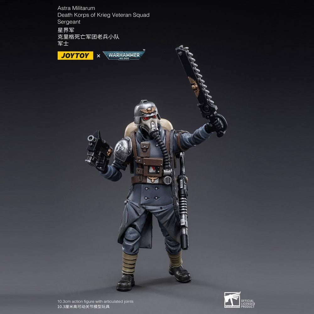 Warhammer 40k Action Figure 1/18 Death Korps of Krieg Veteran Squad Sergeant 10 cm [6]