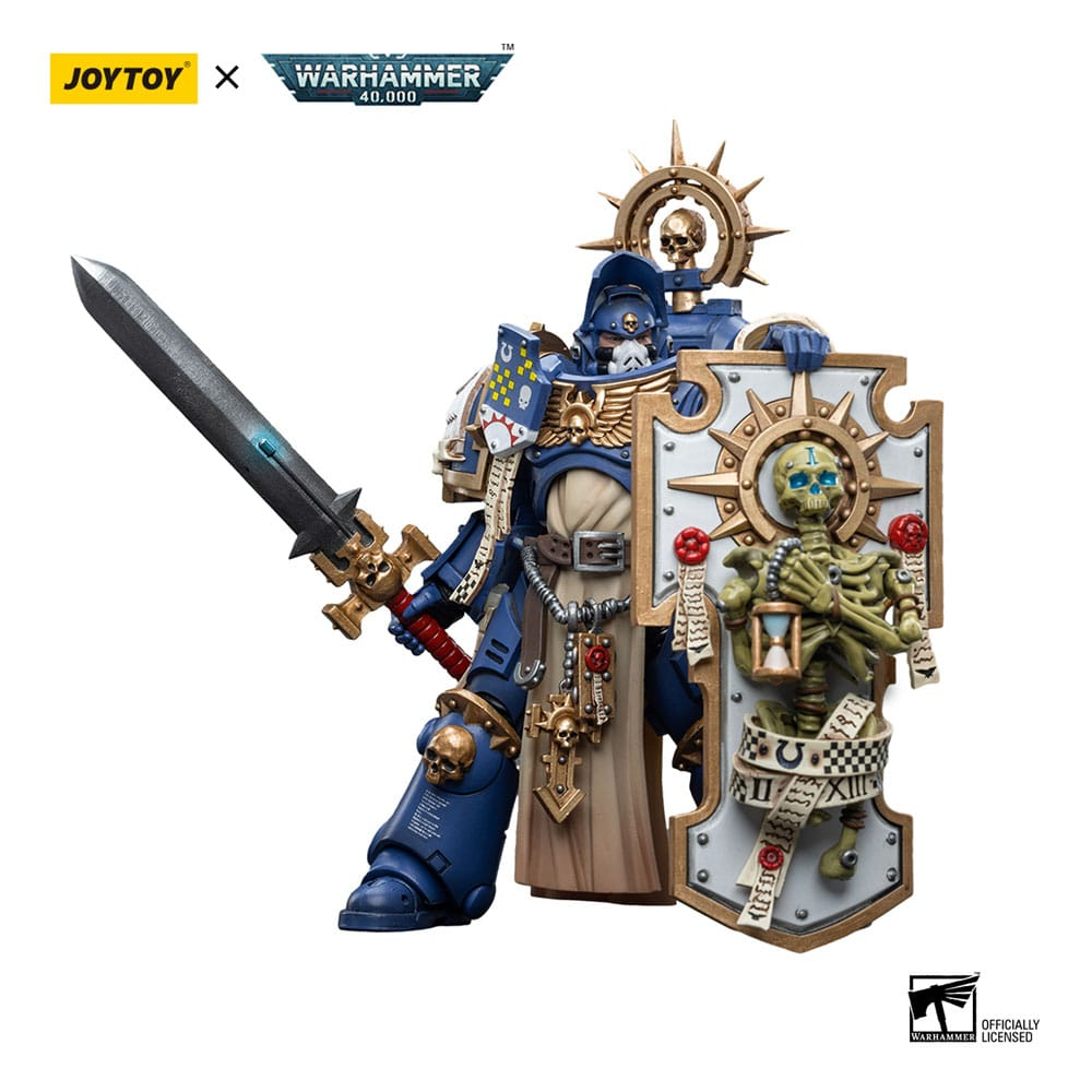 Warhammer 40k Action Figure 1/18 Ultramarines Primaris Captain with Relic Shield and Power Sword 12 cm [3]