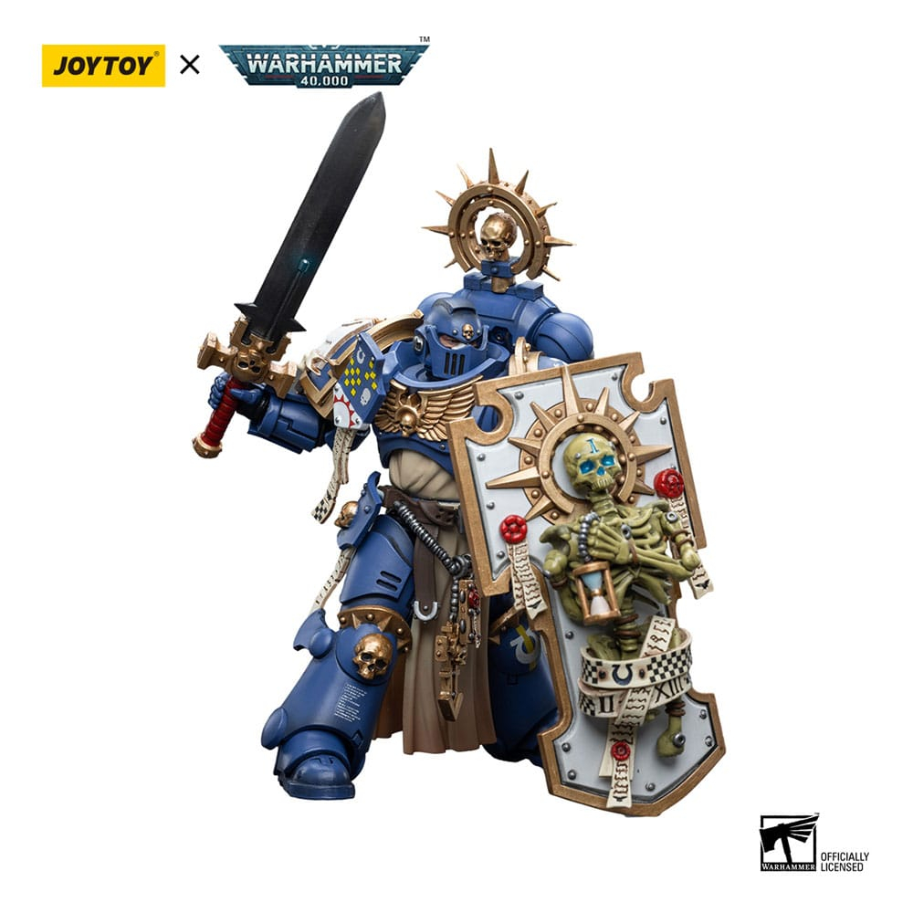 Warhammer 40k Action Figure 1/18 Ultramarines Primaris Captain with Relic Shield and Power Sword 12 cm [2]