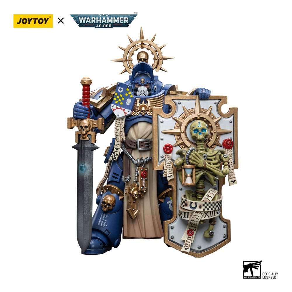 Warhammer 40k Action Figure 1/18 Ultramarines Primaris Captain with Relic Shield and Power Sword 12 cm [5]