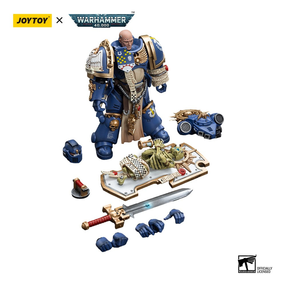 Warhammer 40k Action Figure 1/18 Ultramarines Primaris Captain with Relic Shield and Power Sword 12 cm [4]
