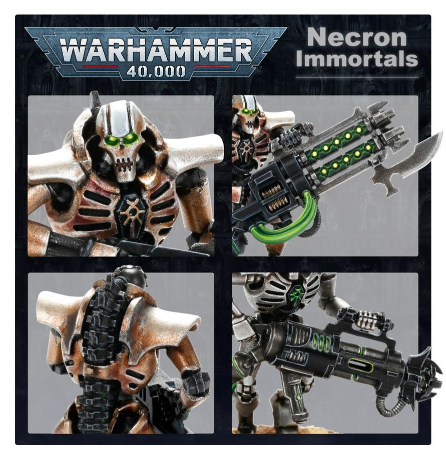 Warhammer 40K Necron Immortals / Deathmarks 5 Miniaturi [3]