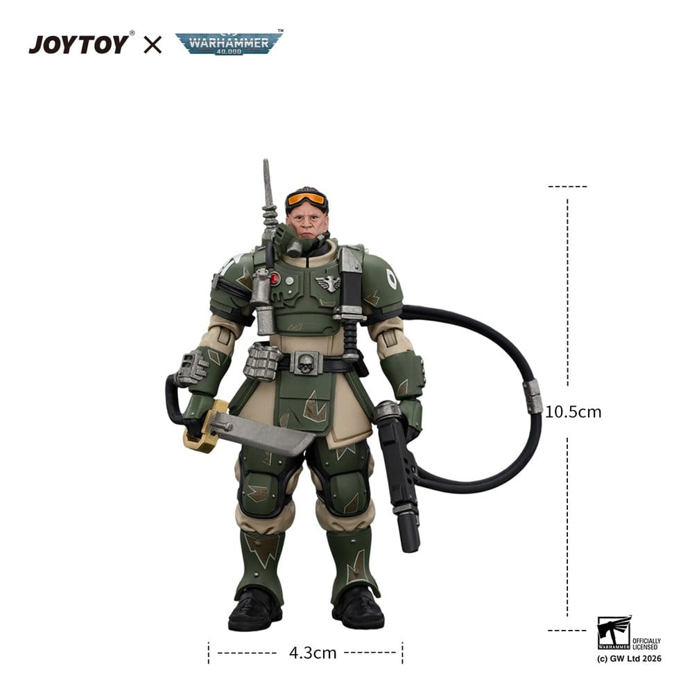 Warhammer Action Figure Astra Militarum Kasrkin 7 with Hot-shot Laspistol and Power Sword [5]